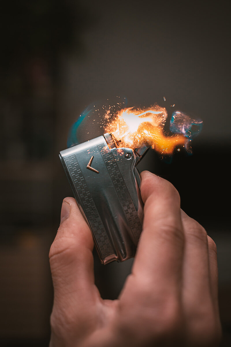 Feuerzeug, Zigaretten, Handgepäck
